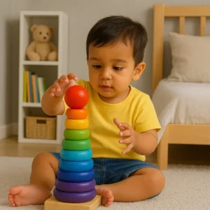Wooden Rainbow Tower